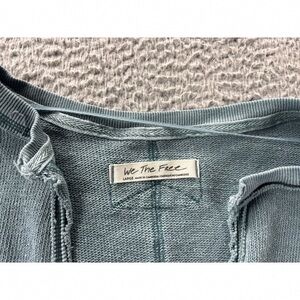 We The Free Teal Knit Top